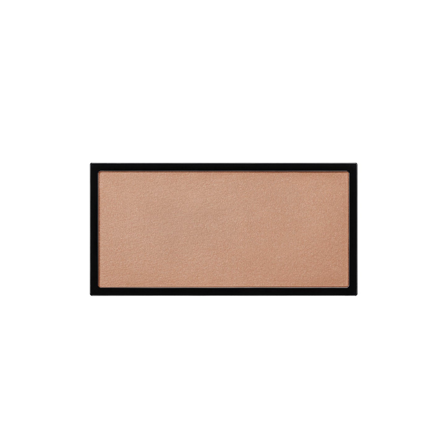 A rectangle shaped powder blush pan in a beige-taupe shade
