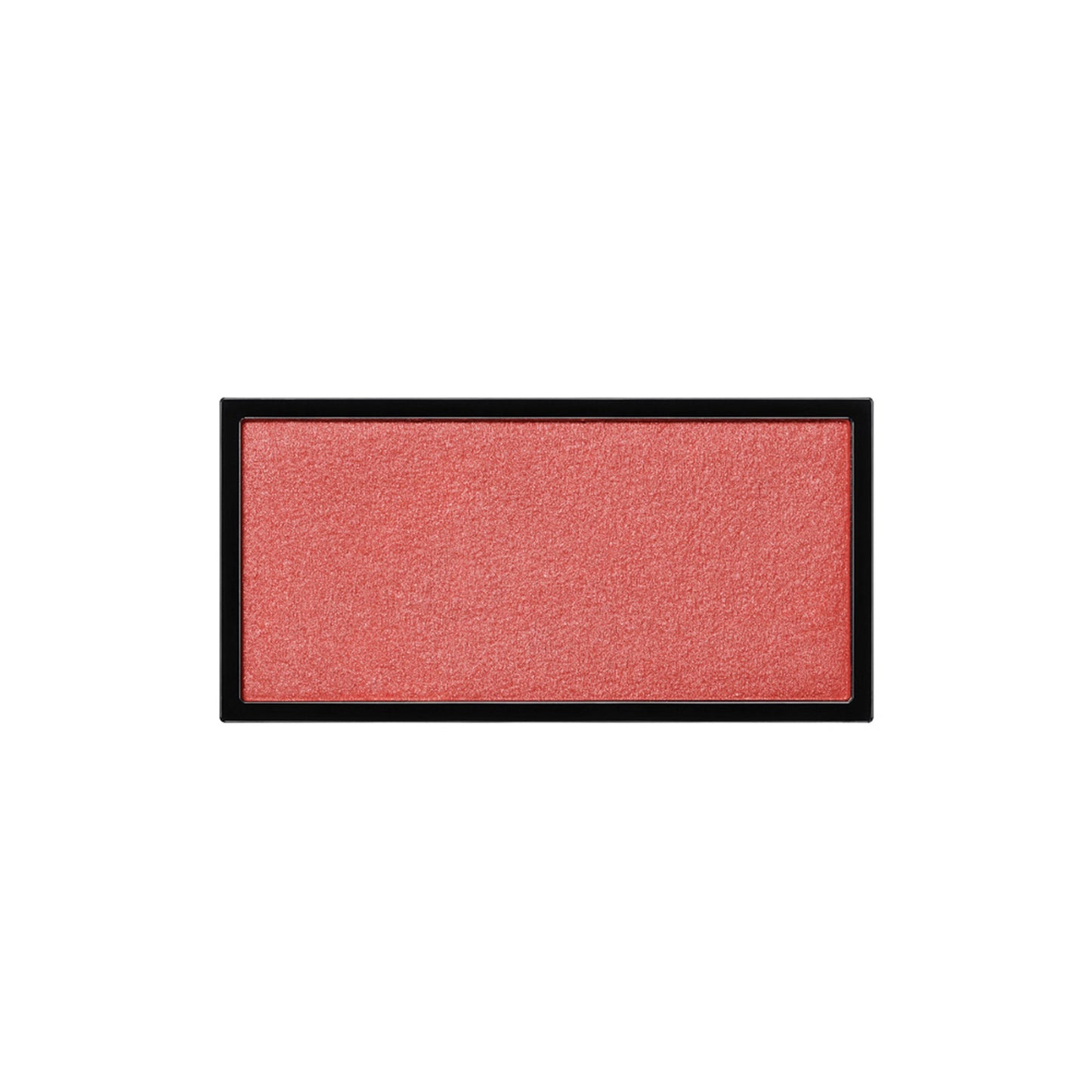 A rectangle shaped powder blush pan in a dirty orange tone
