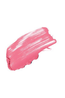 A swatch of a light pink shade of cream blush on a white background