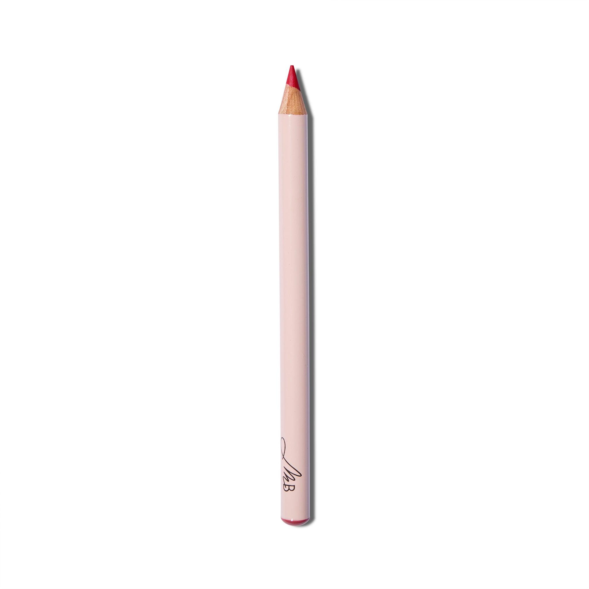 Full length view of the Monika Blunder Hot Line Lipliner pencil in Jessica, a true red shade.