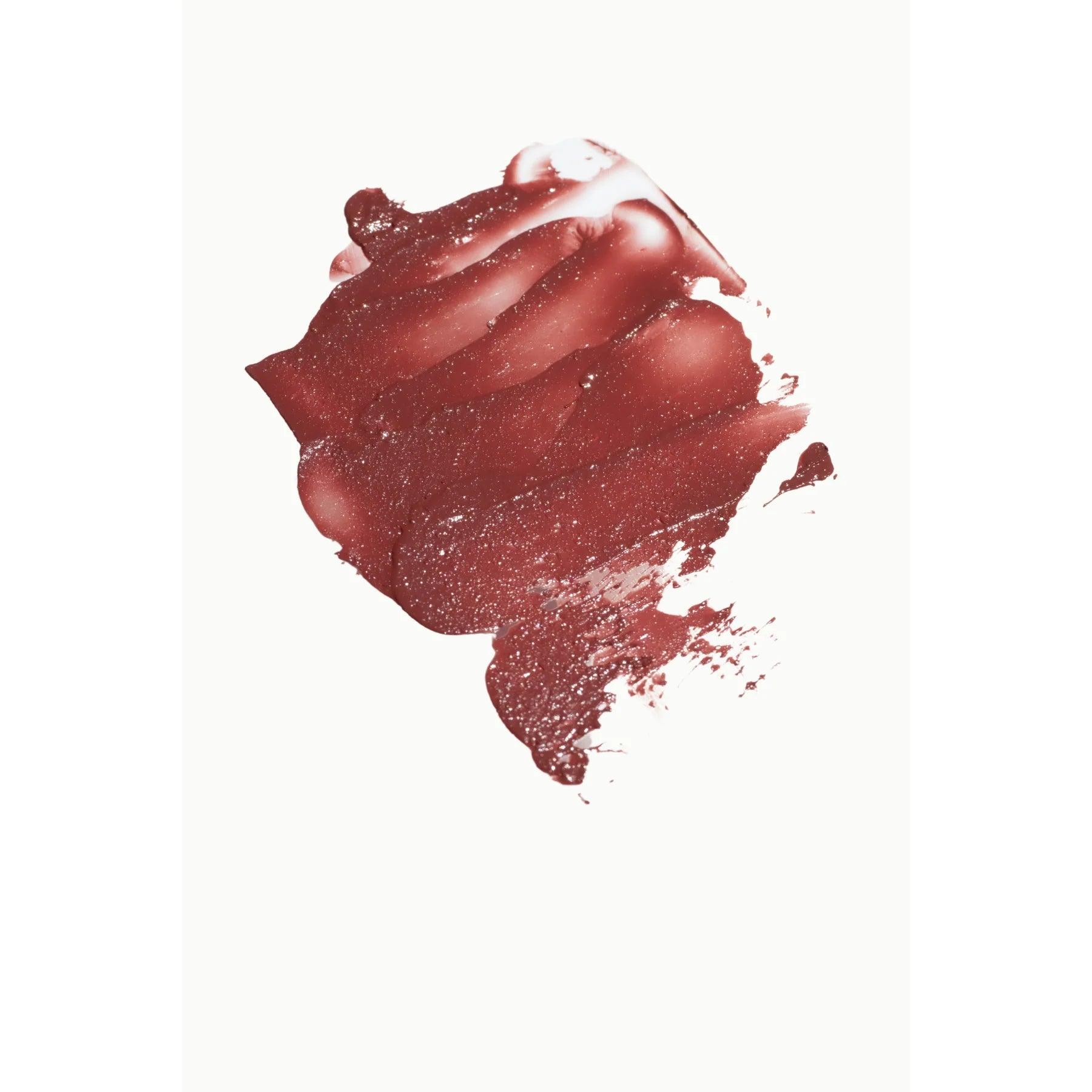 A swatch of the Noto Organics Multibenne Stick in Five, a mauve-y rose shade.
