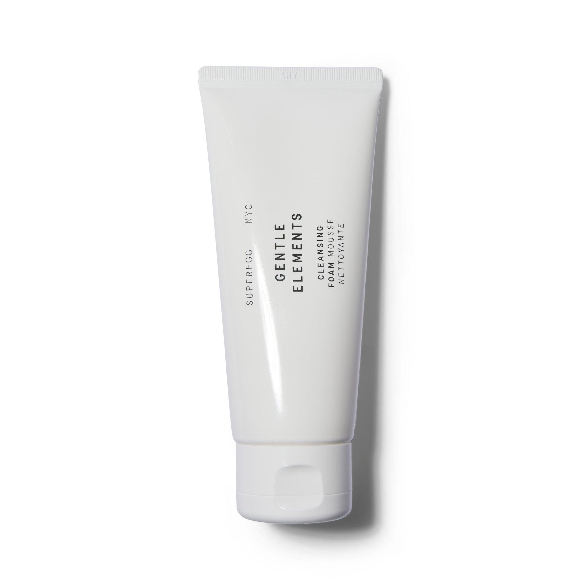 A white tottle with black text. The cap is closed.