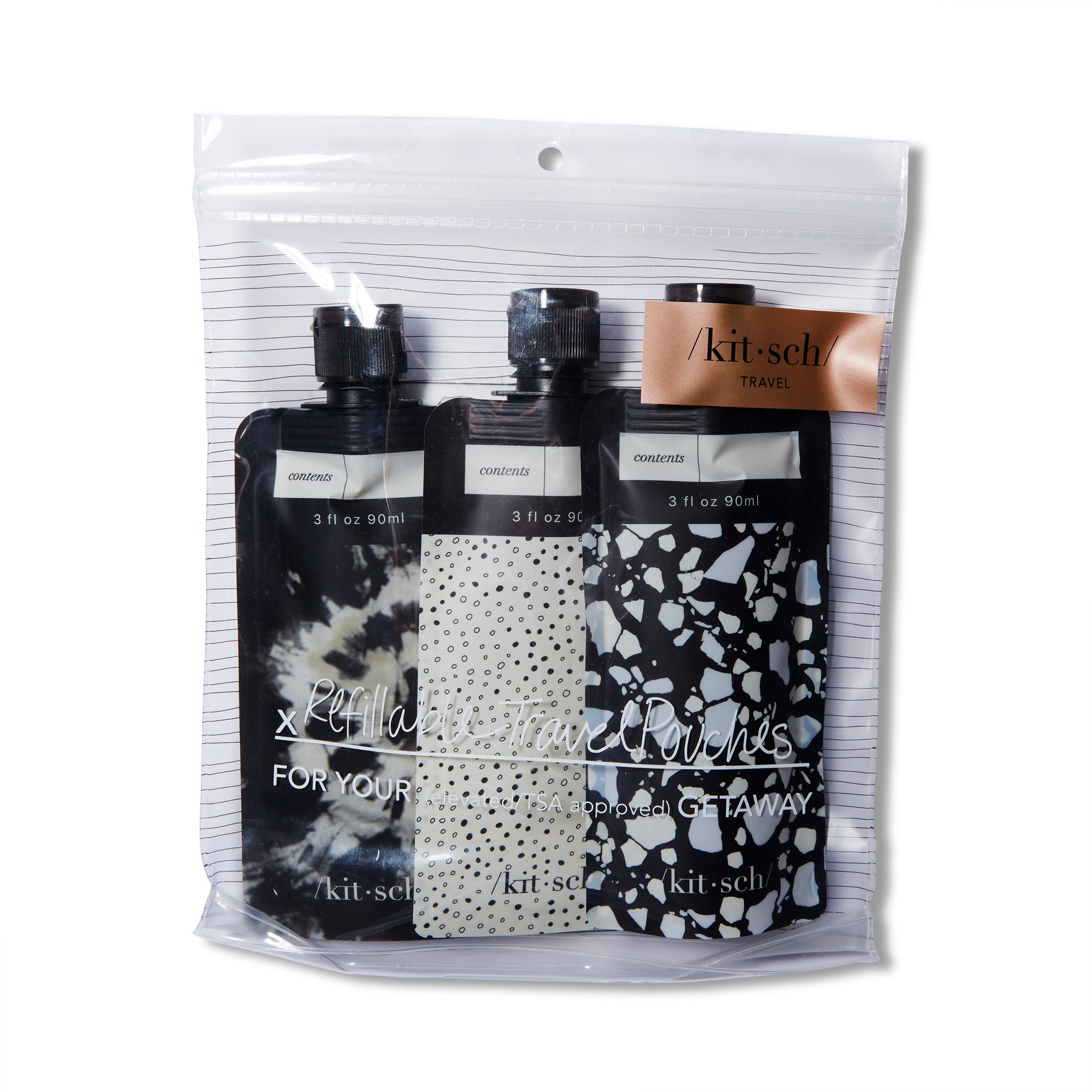 Refillable 3 Piece Travel Pouches – Reed Clarke