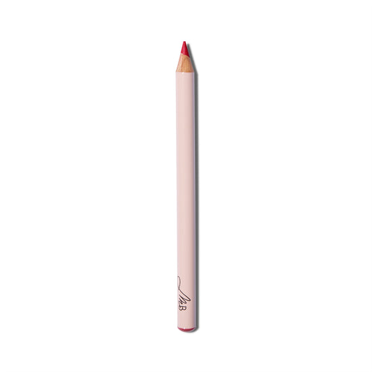 Full length view of the Monika Blunder Hot Line Lipliner pencil in Jessica, a true red shade. 