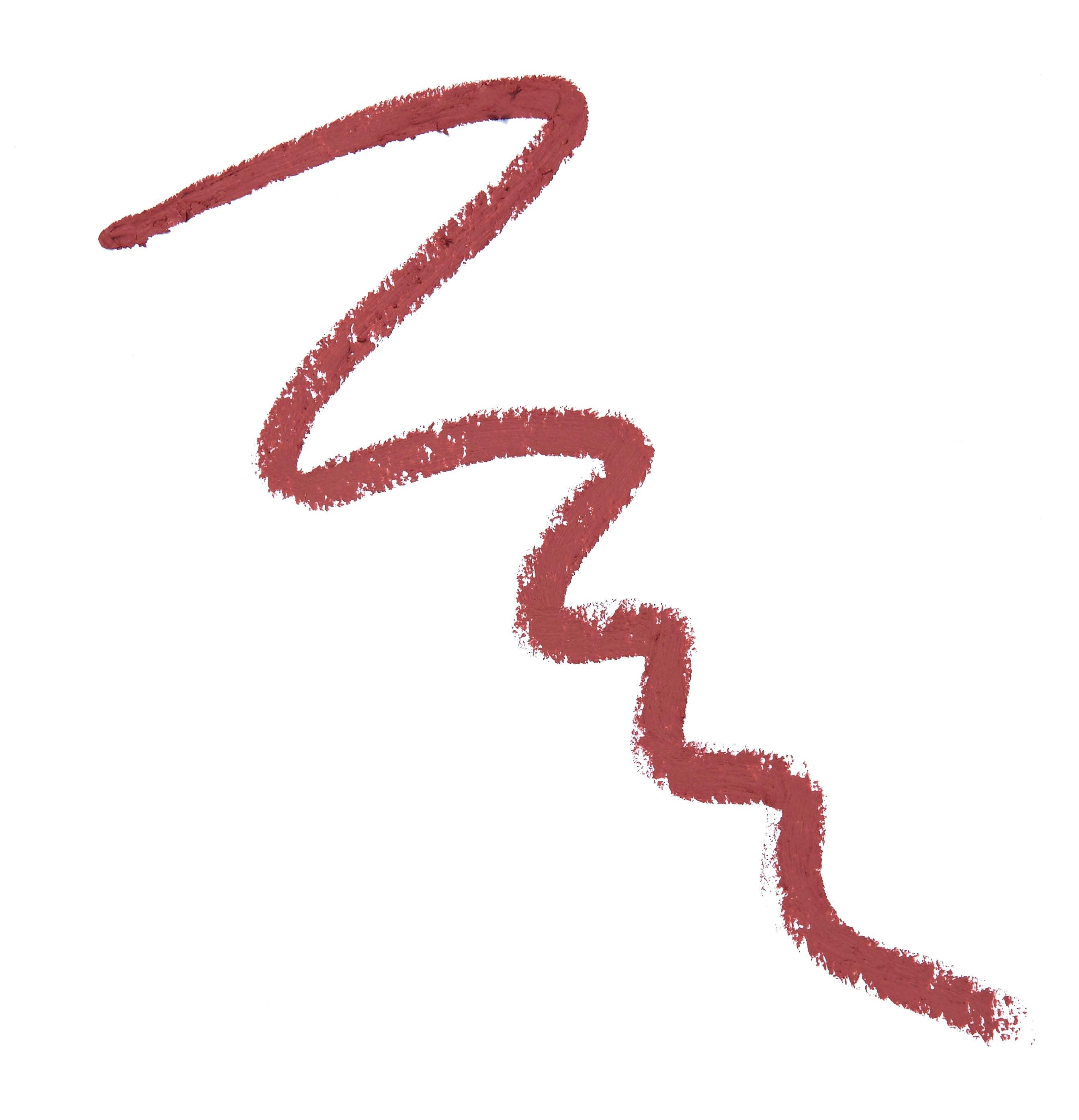 A swatch of the Monika Blunder Hot Line Lipliner pencil in Nancy.