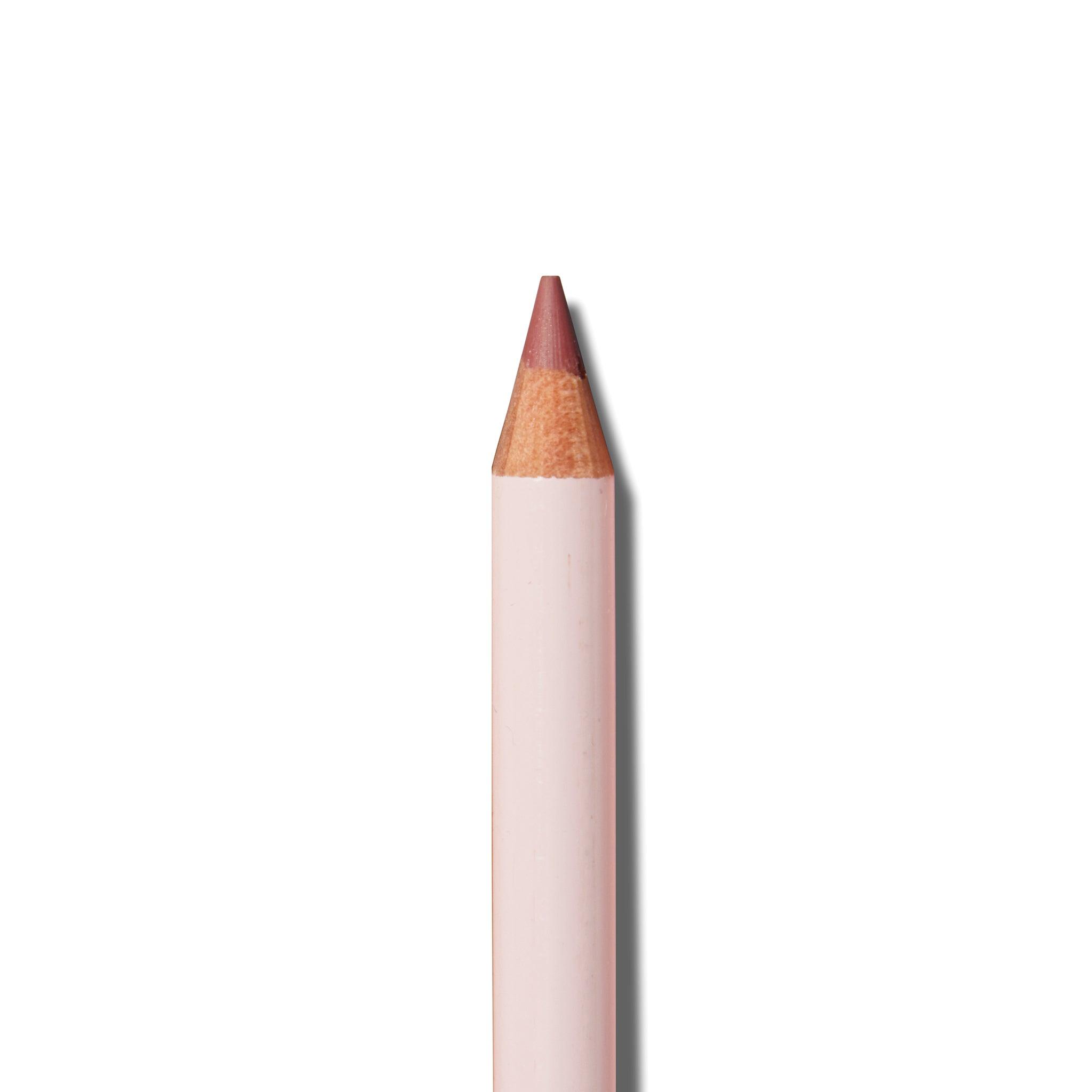 A close up of the tip of the Monika Blunder Hot Line Lipliner Pencil in Renae.