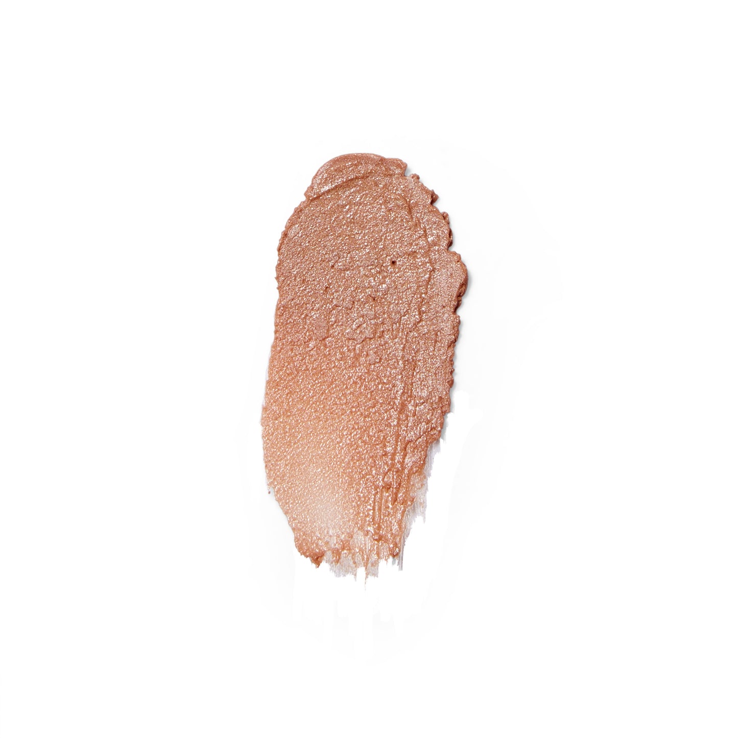 A swatch of the Noto Botanics Hydra Highlighter, a warm champagne shade. 